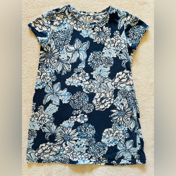 Lilly Pulitzer Blue and White Knit Top - Picture 1 of 3
